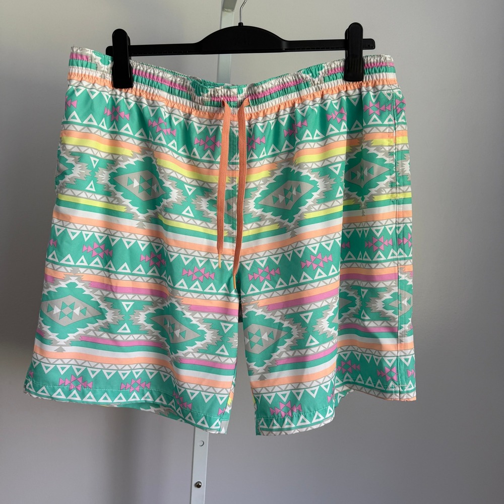 Chubbies XXL Swim Trunks Shorts Aztec Geometric Print Drawstring‎ Menswear